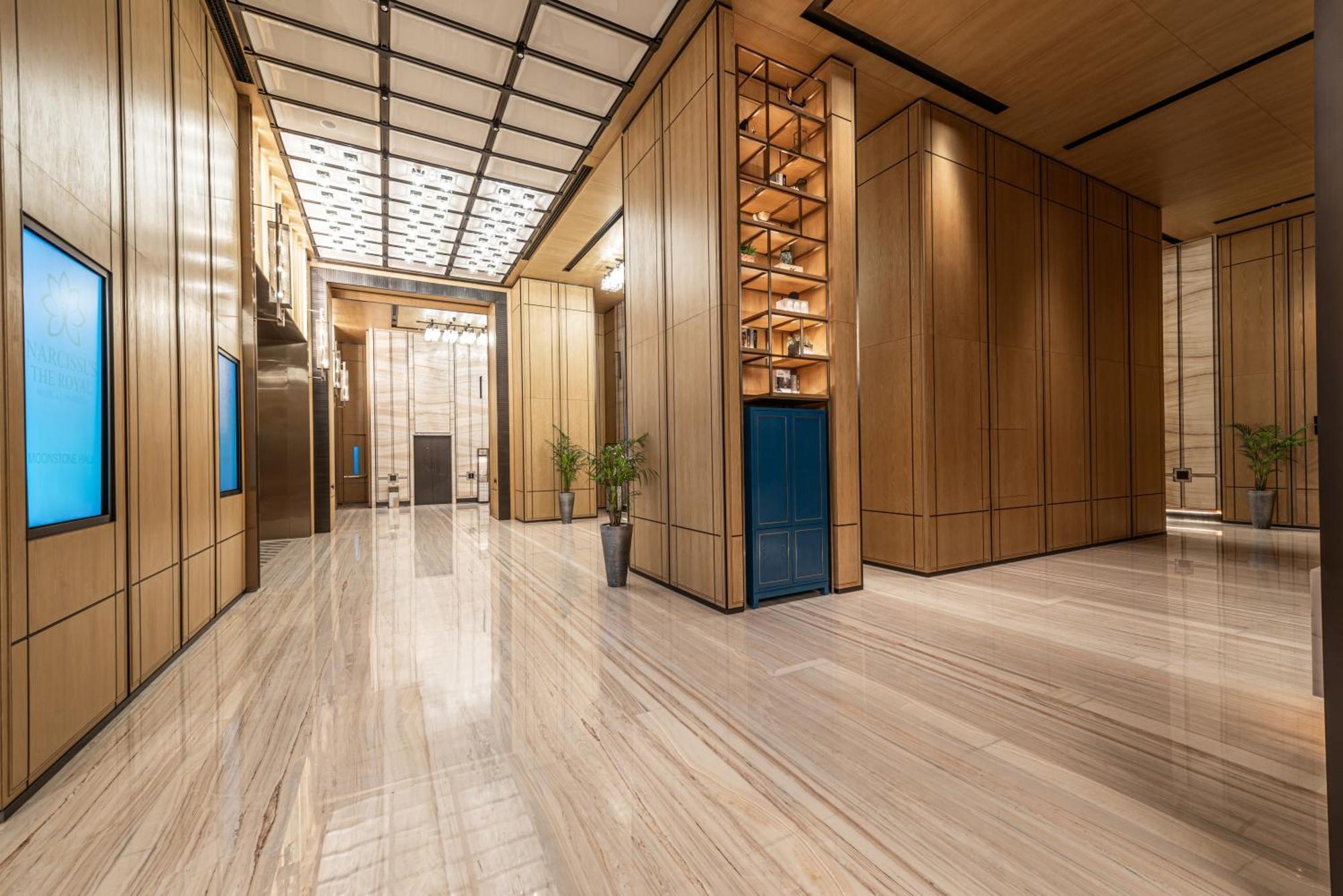 Narcissus The Royal Hotel リヤード エクステリア 写真 3D rendering of a hotel lobby